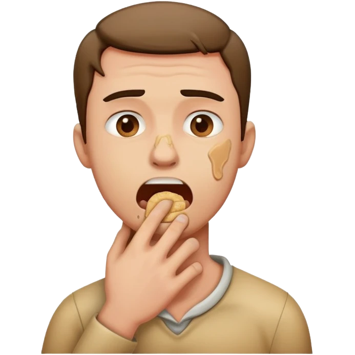 Guy chocking himself emoji