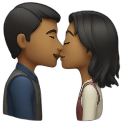 Kissing emoji