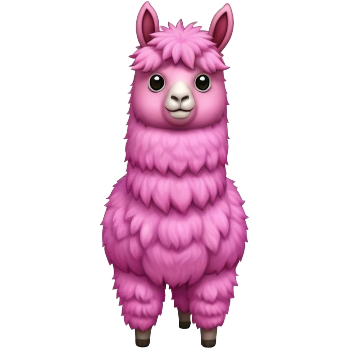 Pink llama emoji