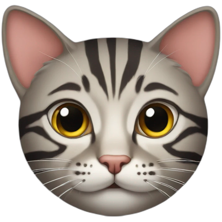Striped cat emoji