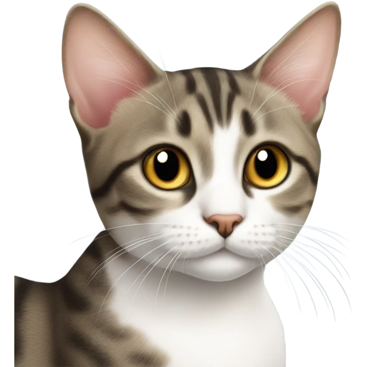 Domestic shorthair cat small cute  emoji