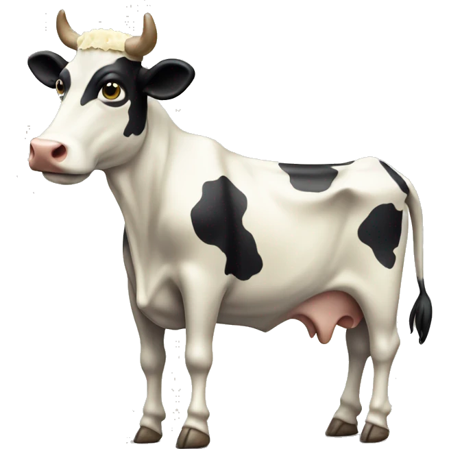 full body cheese cow made of cheese emoji
