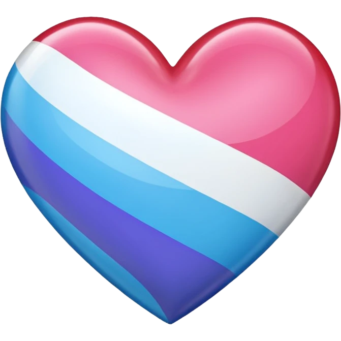 heart with trans pride flag emoji