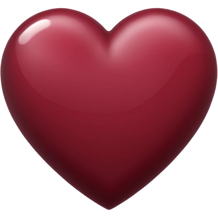 Maroon heart emoji