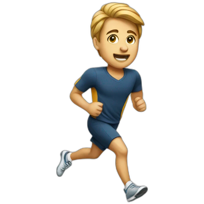 academic running emoji