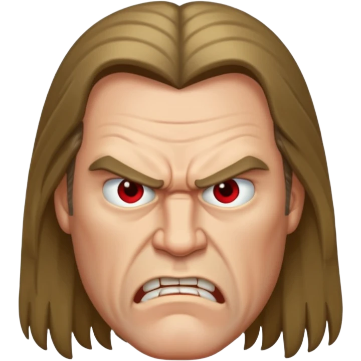 angry long haired man  emoji