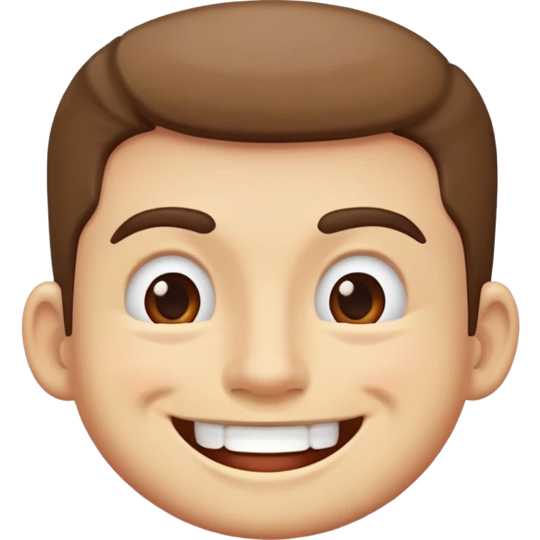 A man mewing emoji