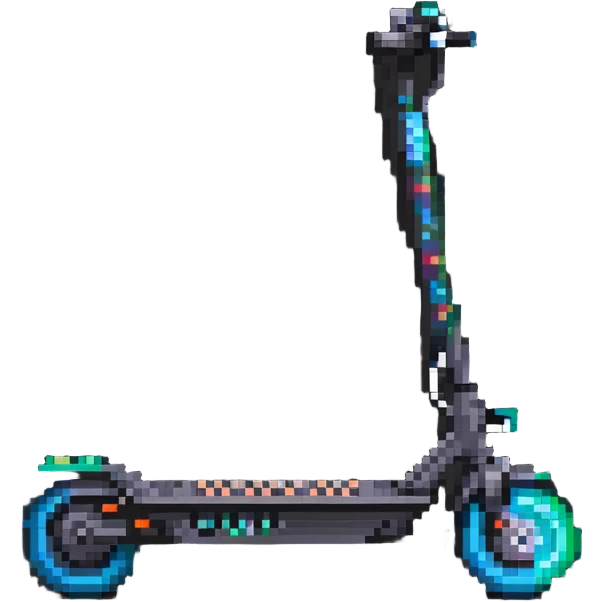 electric scooter with battery indicator emoji