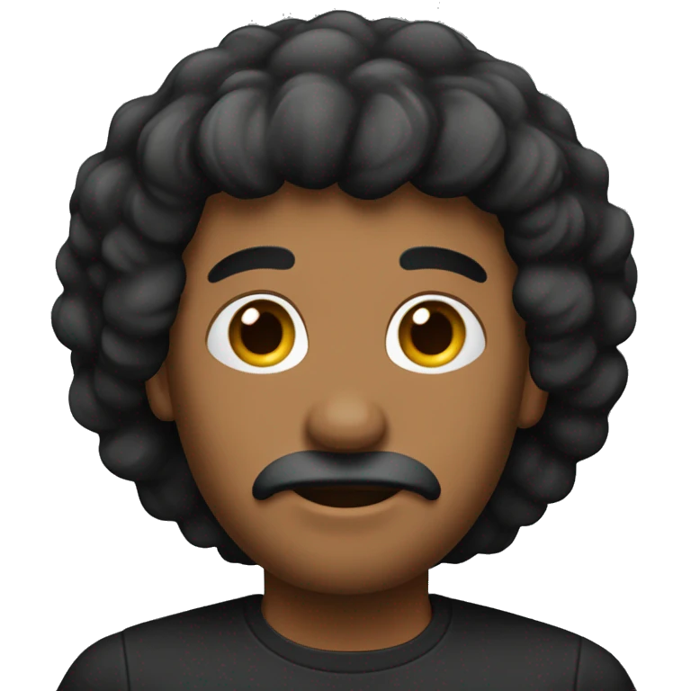 hombre flequillo pelo negro  emoji