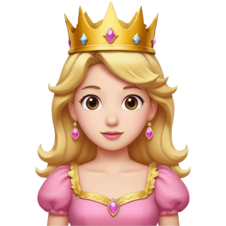 princess peach mixed with a peach emoji