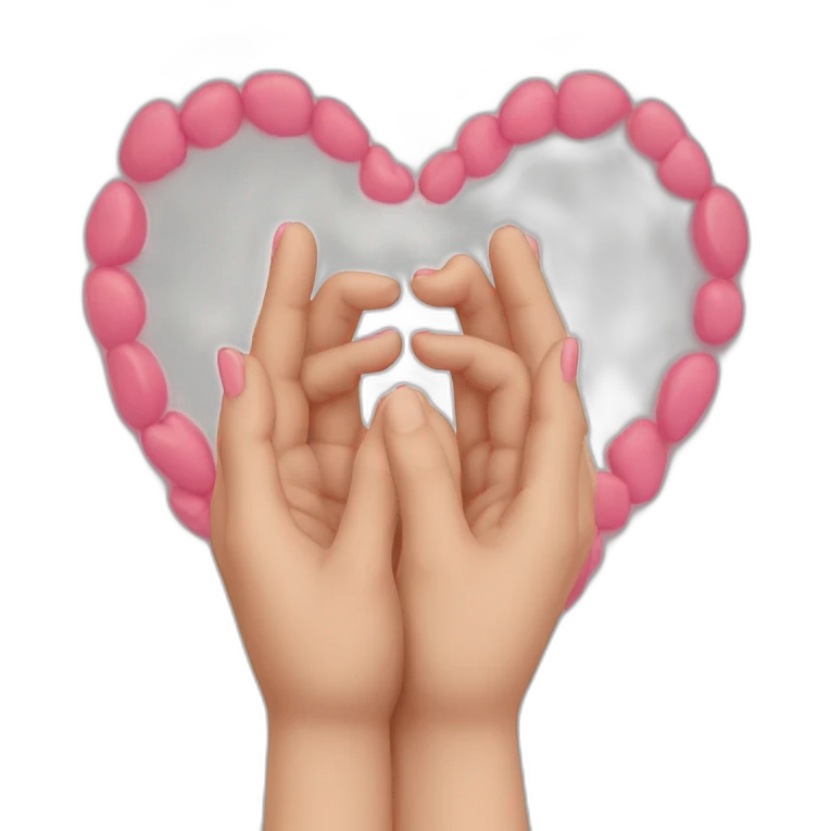 Heart hands emoji