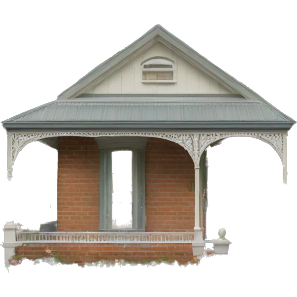 Classic Melbourne Terrace Cottage house emoji
