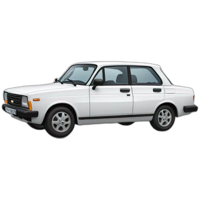 White lada 2106 emoji
