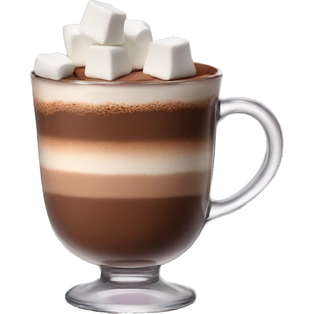 Hot chocolate with chamallow emoji