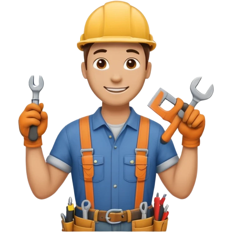 a handyman without tools emoji