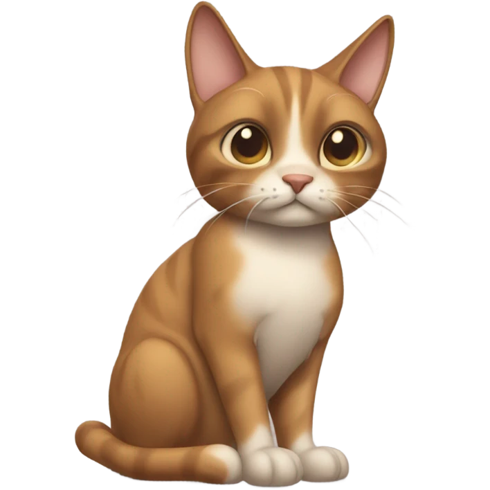 brownt sad realistic cat emoji
