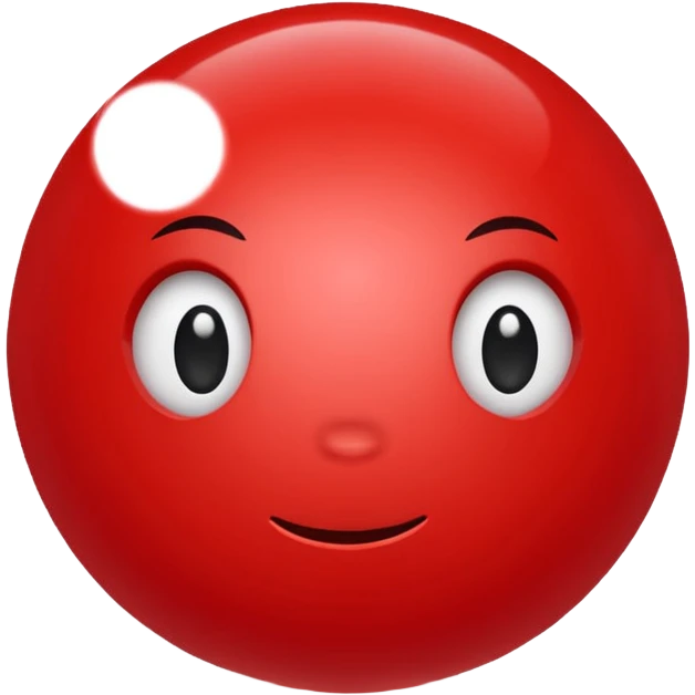 bolinha sólida vermelha para marcar início de frase emoji