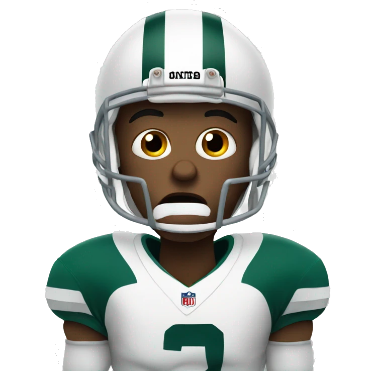 scared playing football emoji