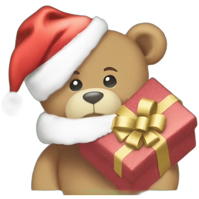 Santa's Hat Holds Christmas Surprise emoji