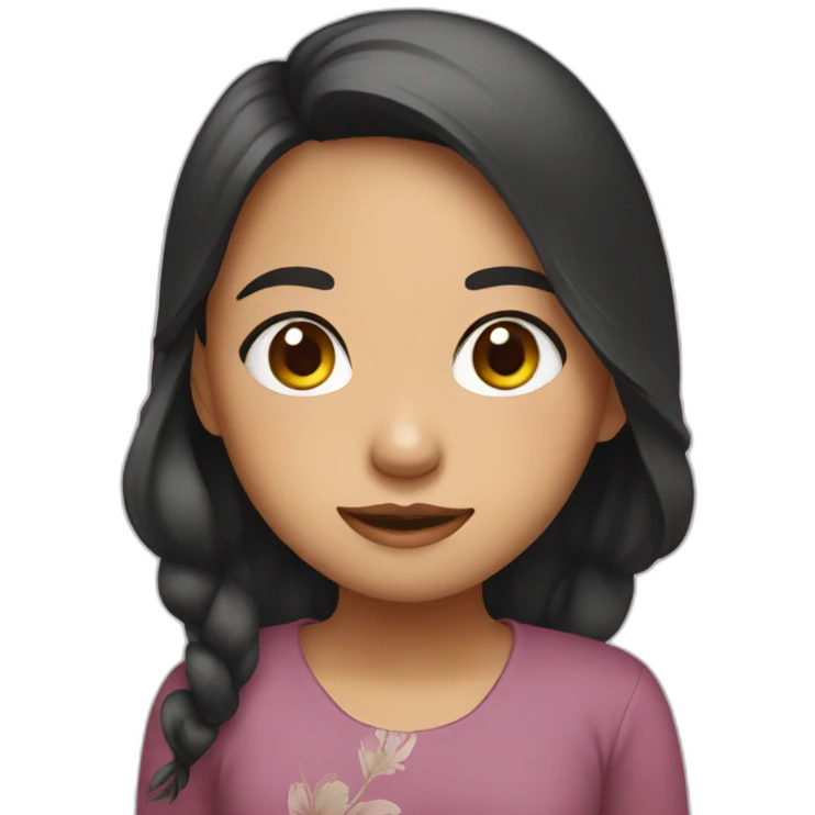 Cute indonesian girl emoji
