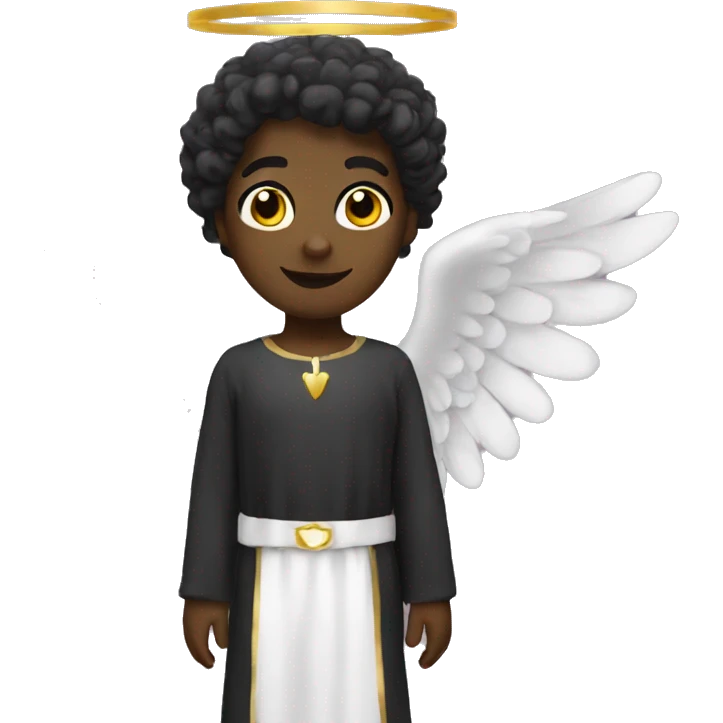 Black  angel emoji