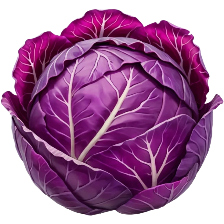 red cabbage whole emoji