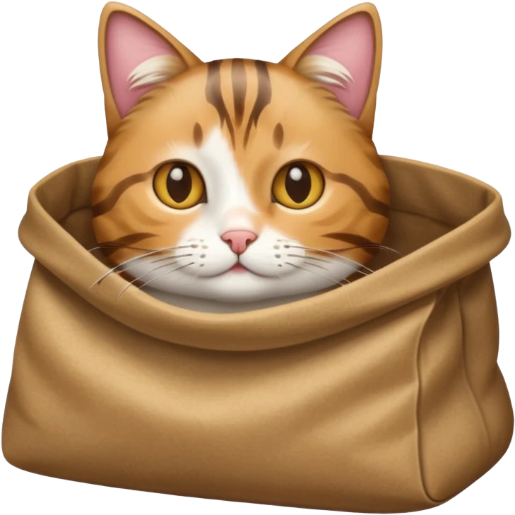 Cat in the bag emoji