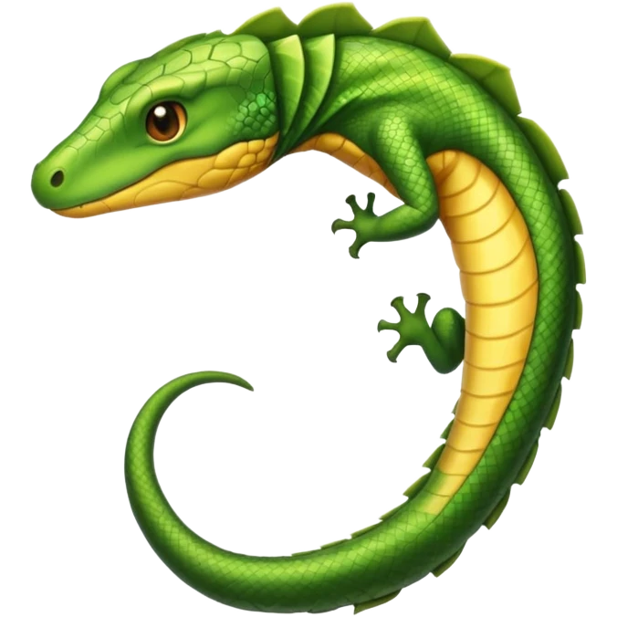 Reptile tail emoji