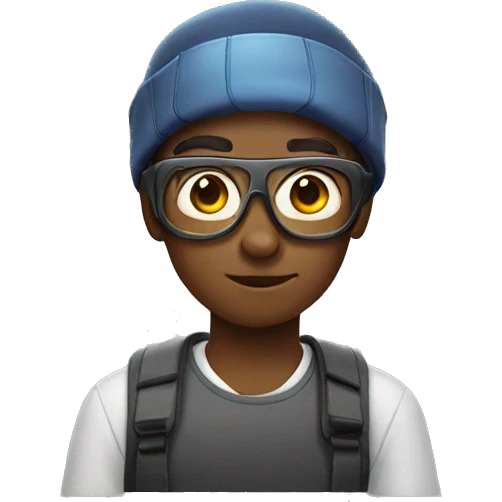 Boy with googles emoji