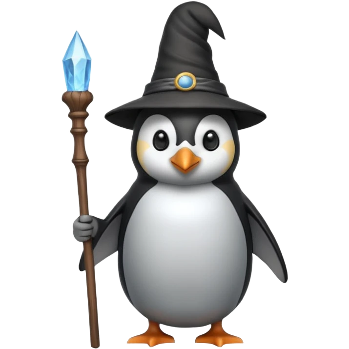 Penguin Wizard emoji