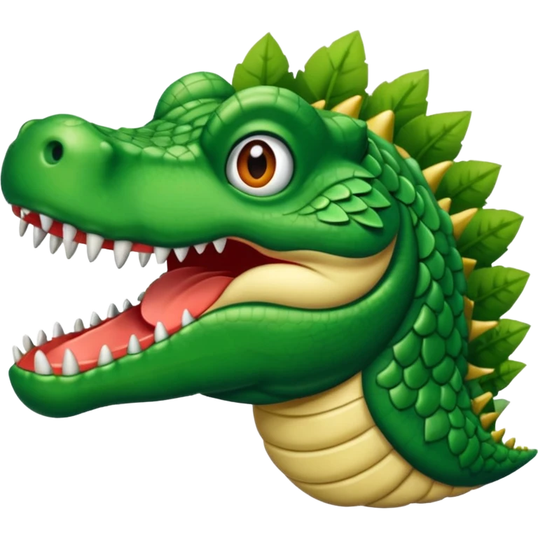 Hazme un avión con cabeza de cocodrilo emoji