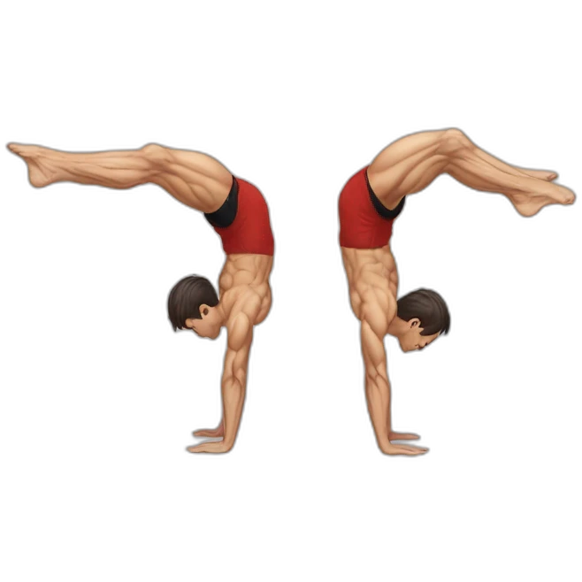 planche, planche, calisthenics, male, sideshot emoji