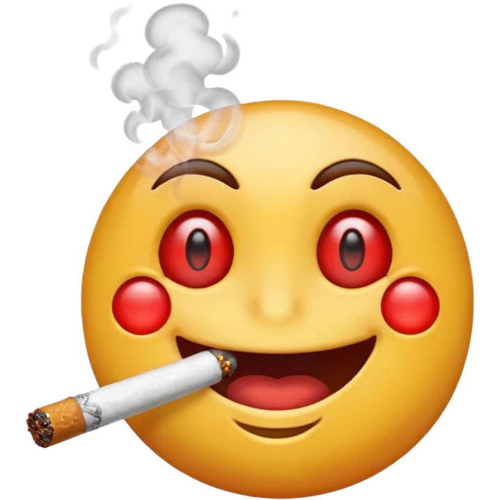 high emoji smoking a blunt  emoji