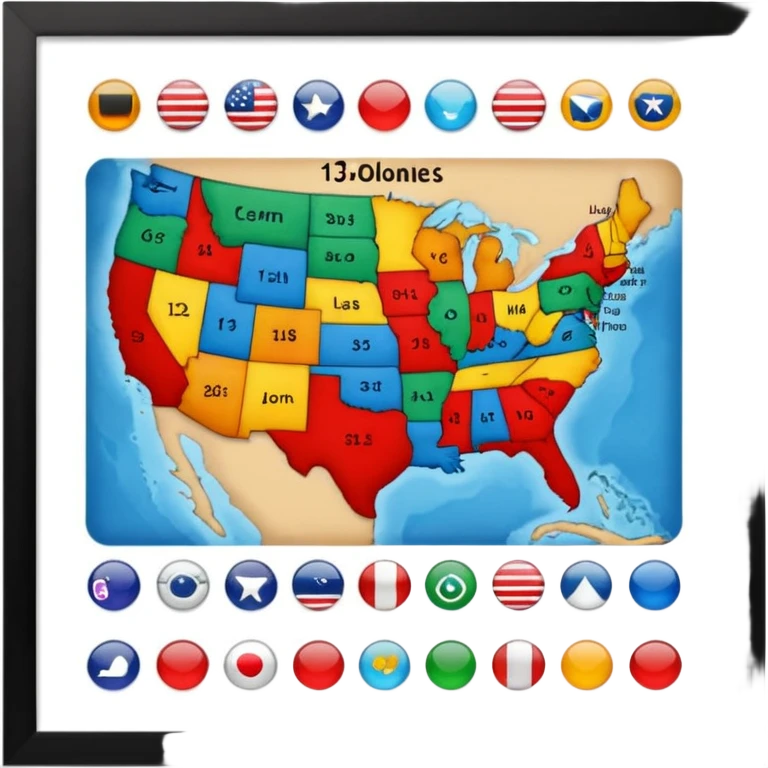 13 colonies emoji