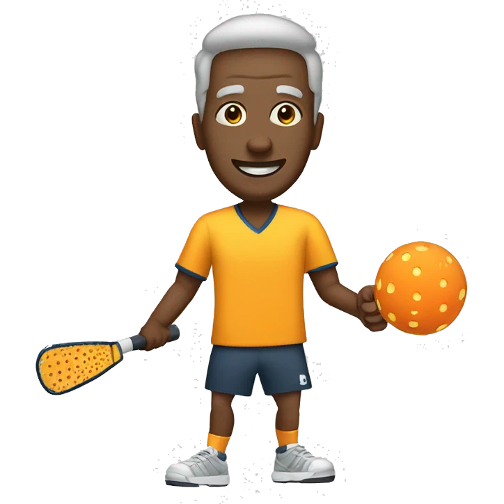 Man playing pickleball emoji