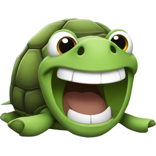 Turtle laughing  emoji