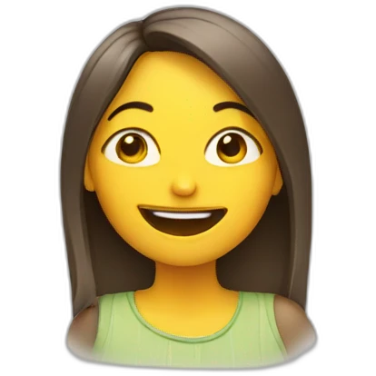 girl winking emoji