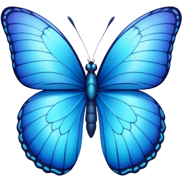 Create emoji of Blue butterfly emoji