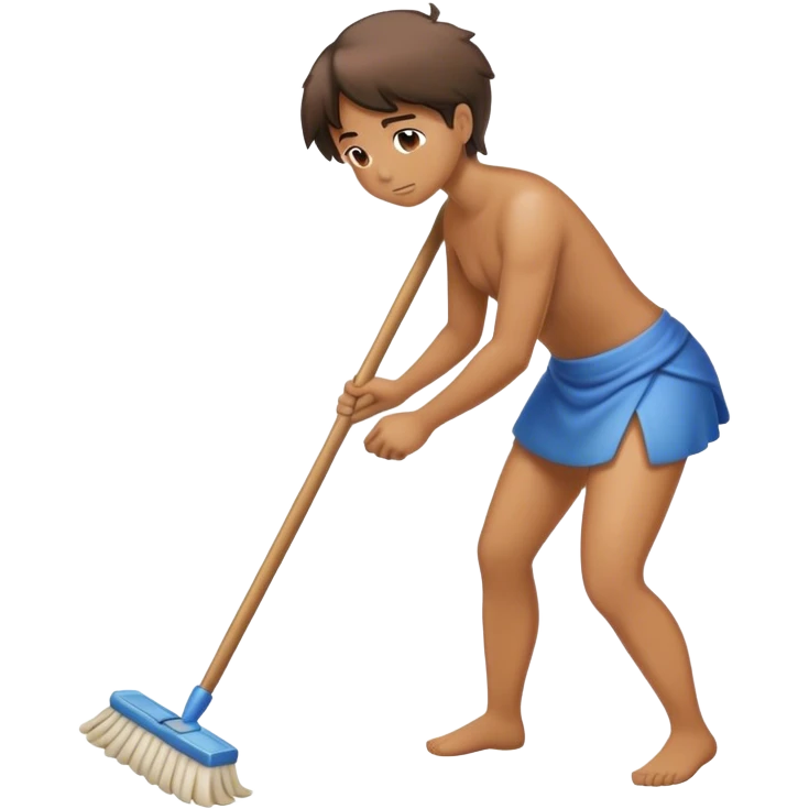 Butt mopping emoji