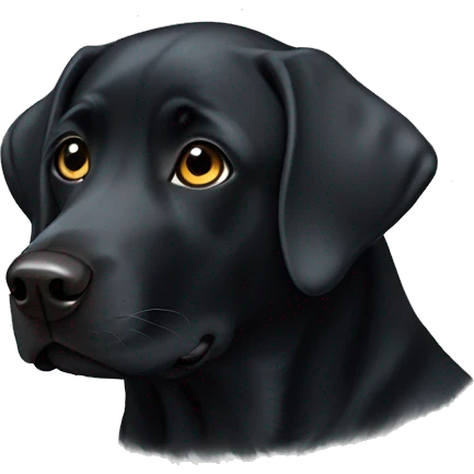 Black Labrador  emoji
