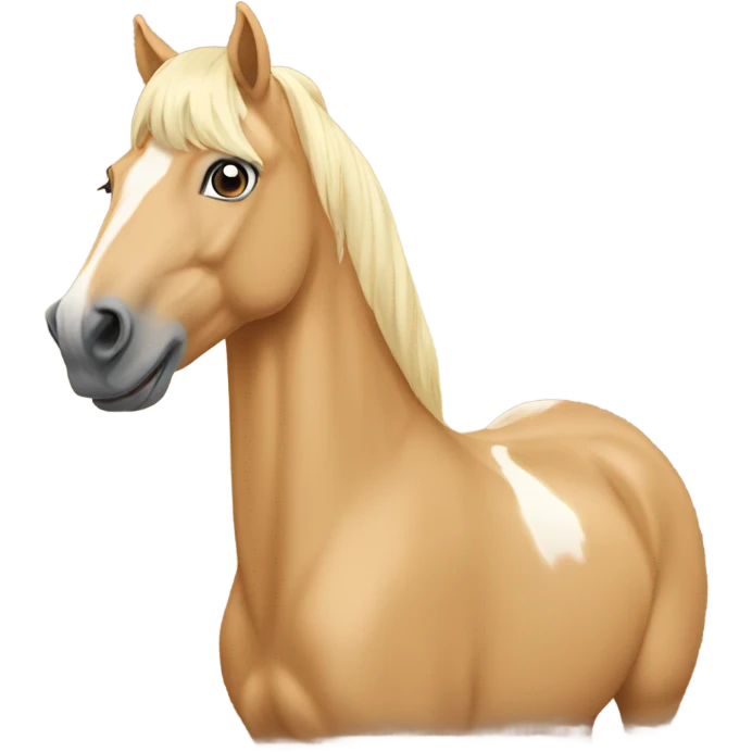 Palomino horse emoji