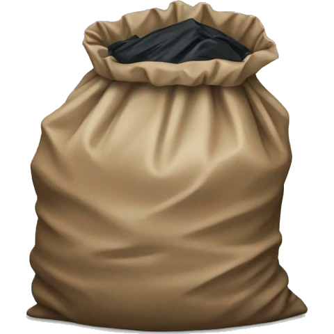 Trash bag emoji