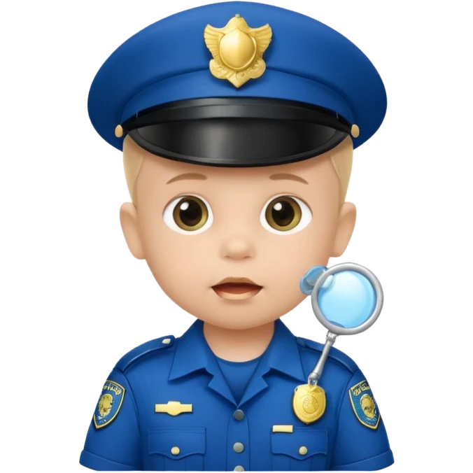 baby police with pacifier emoji