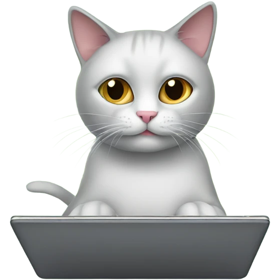 cat with computer emoji