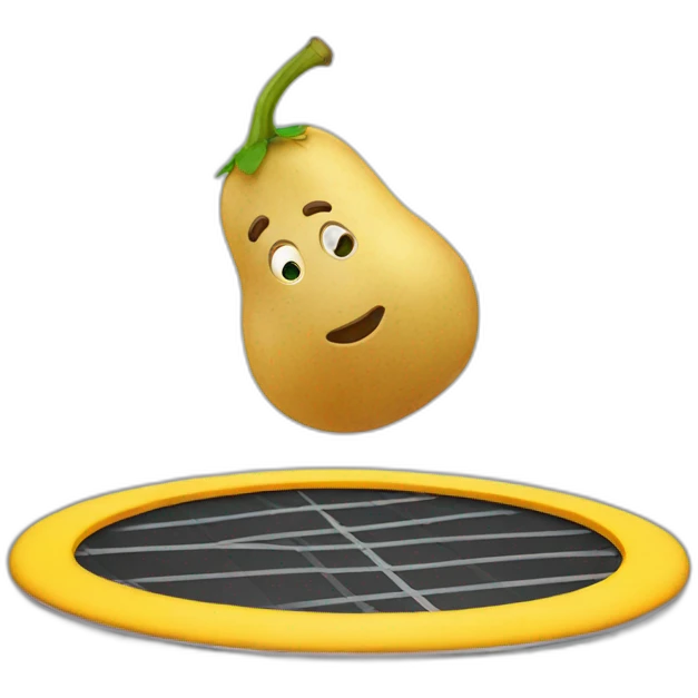 Patate sauté sur  trampoline emoji