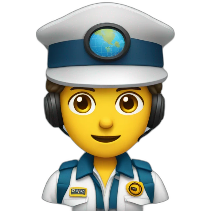 Air traffic controller emoji