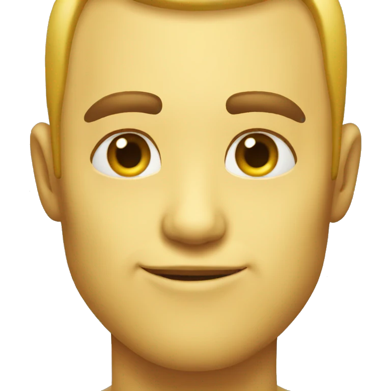 Yellow skin Big forehead emoji emoji