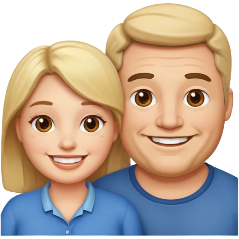 Chunky couple emoji
