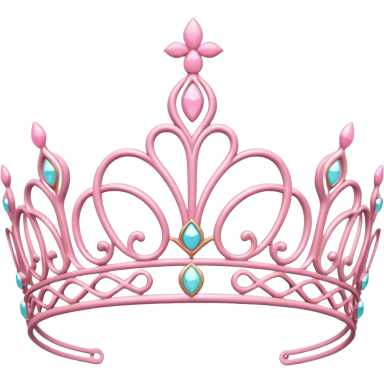 light pink tiara emoji