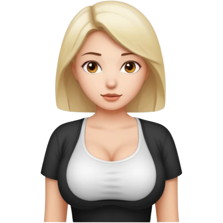 Girl with big boobs emoji